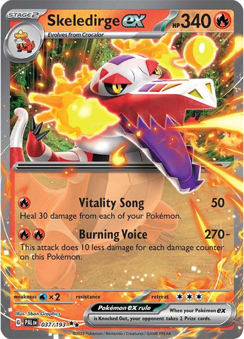 Skeledirge ex - 037/193 37 - SV02 Paldea Evolved Holofoil