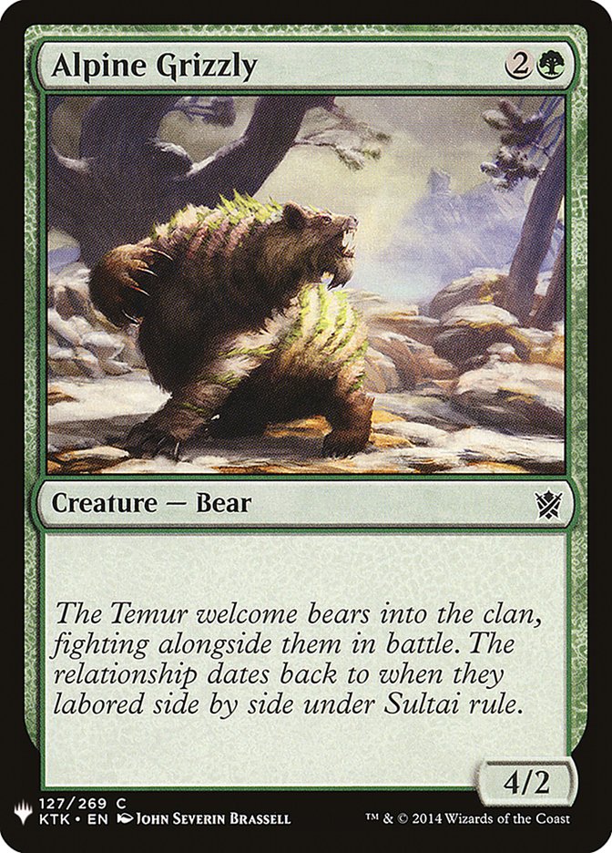 Alpine Grizzly (LIST-127) - The List