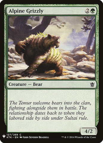Alpine Grizzly (LIST-127) - The List