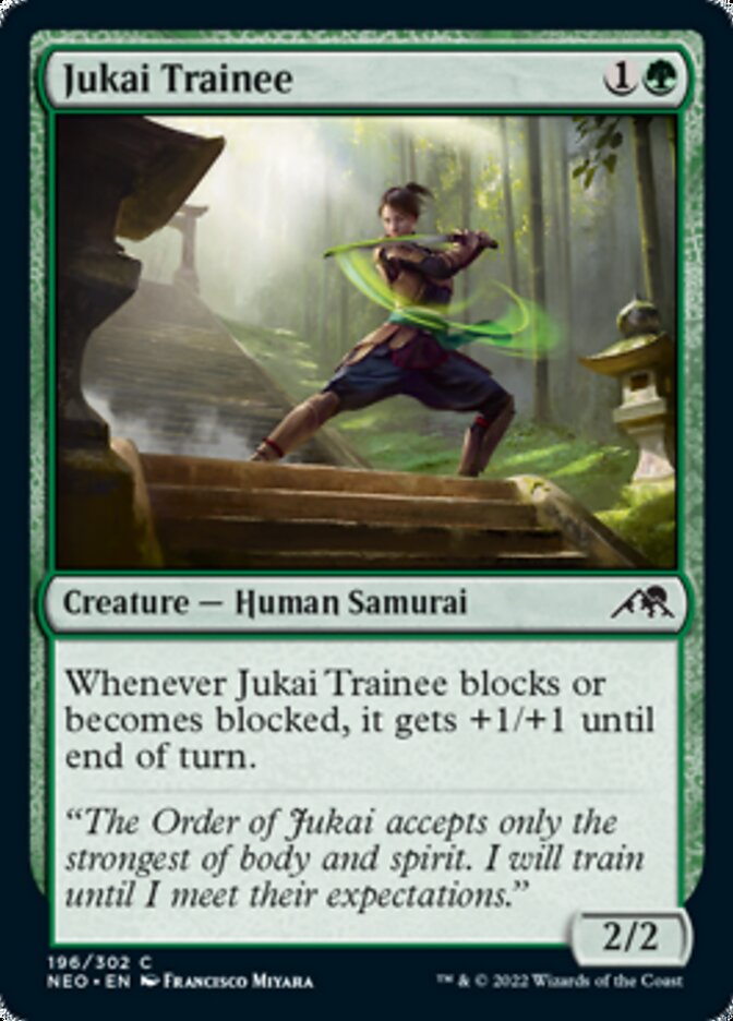 Jukai Trainee (NEO-196) - Kamigawa: Neon Dynasty