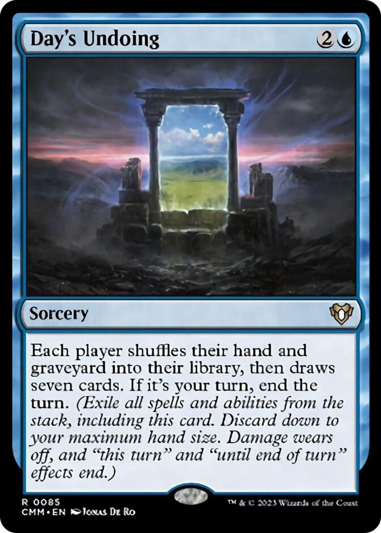 Day's Undoing (CMM-085) - Commander Masters