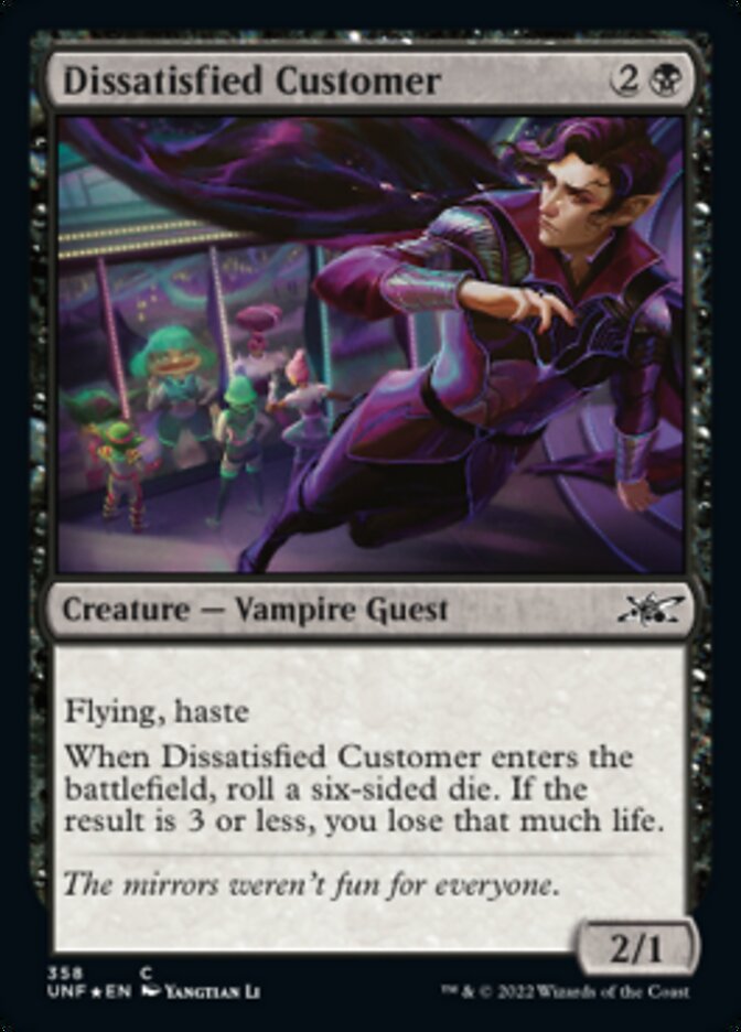 Dissatisfied Customer (Galaxy Foil) (UNF-358) - Unfinity Foil