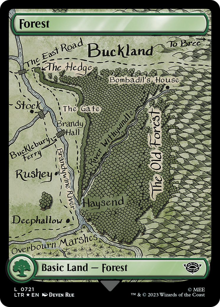 Forest (0721) (Surge Foil) (LTR-721) - The Lord of the Rings: Tales of Middle-earth Foil