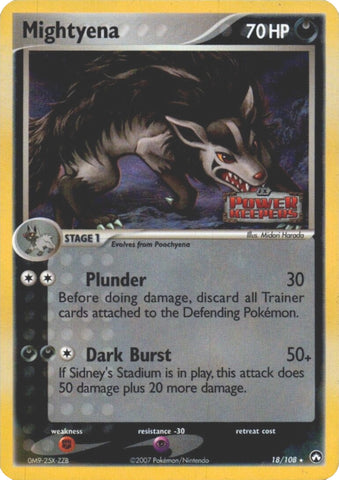 Mightyena/108 - Power Keepers Reverse Holofoil