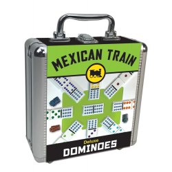 Double 12 Dominoes Mexican Train with Case