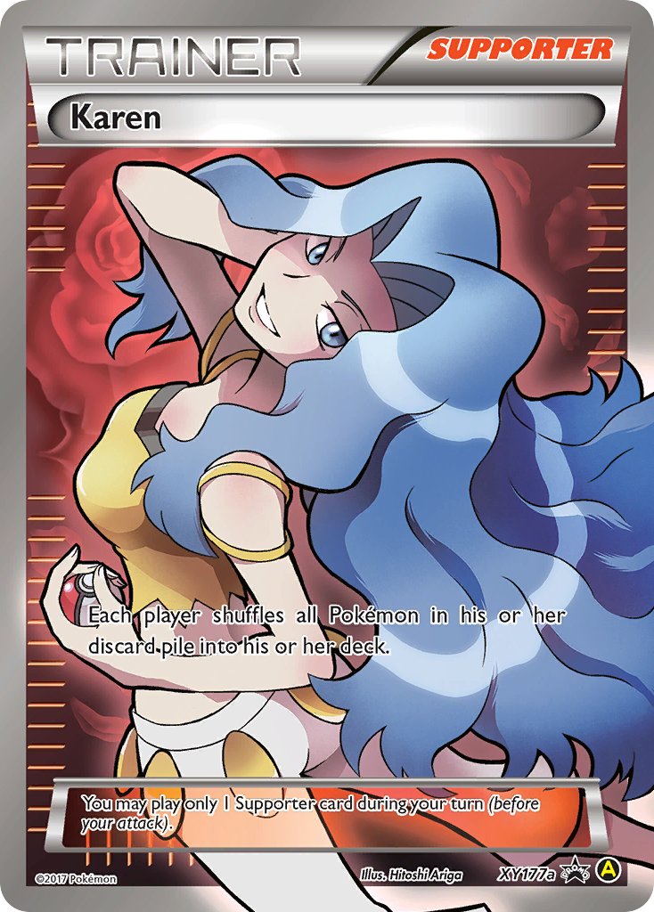 Karen - XY177a XY177a/211 - Alternate Art Promos Holofoil