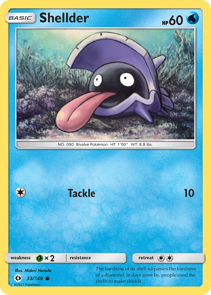 Shellder 33/149 - SM Base Set