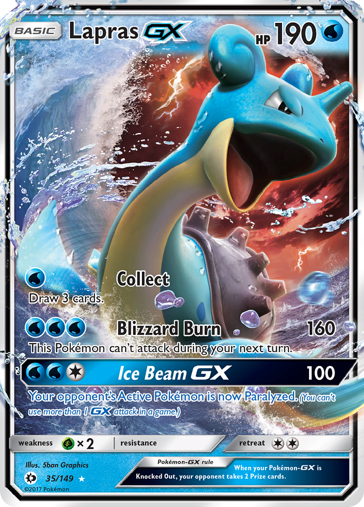 Lapras GX 35/149 - SM Base Set Holofoil
