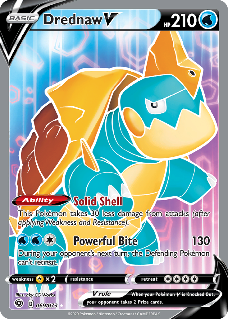 Drednaw V (Full Art) 69/73 - Champions Path Holofoil