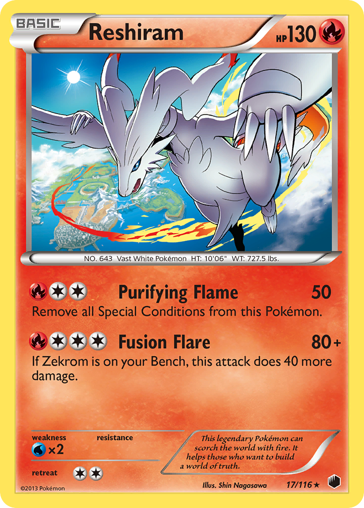 Reshiram/116 - Plasma Freeze Holofoil