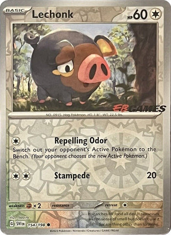Lechonk - 154/198 (EB Games Promo) 154 - Miscellaneous Cards & Products Reverse Holofoil