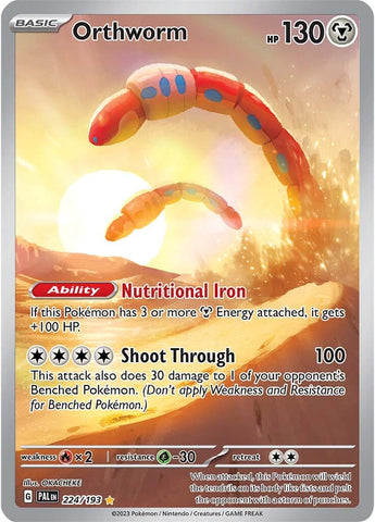 Orthworm - 224/193 224 - SV02 Paldea Evolved Holofoil
