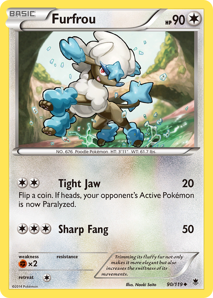 Furfrou 90/119 - XY  Phantom Forces