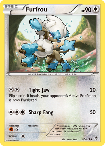 Furfrou 90/119 - XY  Phantom Forces
