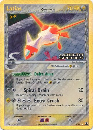 Latias (Delta Species) 8/113 - Delta Species Reverse Holofoil