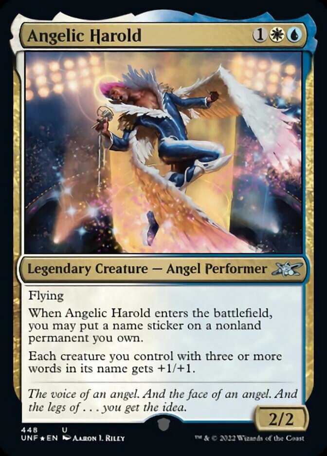 Angelic Harold (Galaxy Foil) (UNF-448) - Unfinity Foil