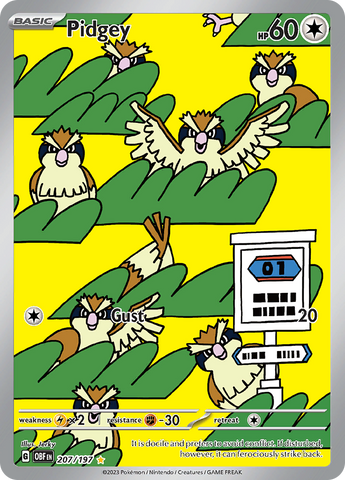 Pidgey - 207/197 207 - SV03 Obsidian Flames Holofoil