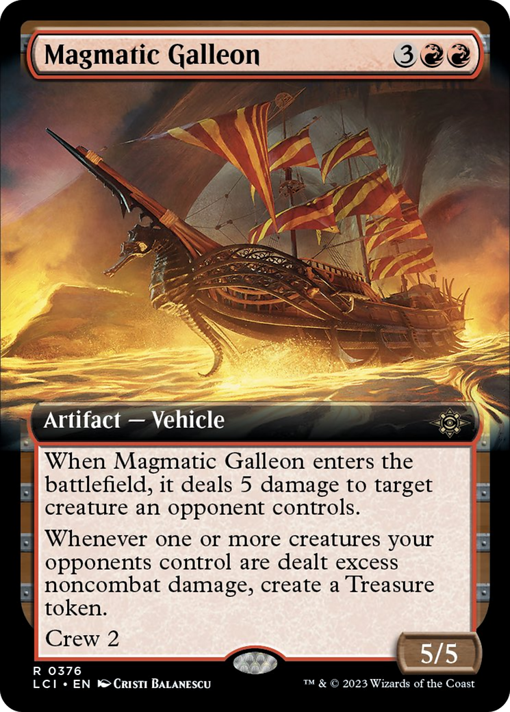 Magmatic Galleon (Extended Art) (LCI-376) - The Lost Caverns of Ixalan: (Extended Art)
