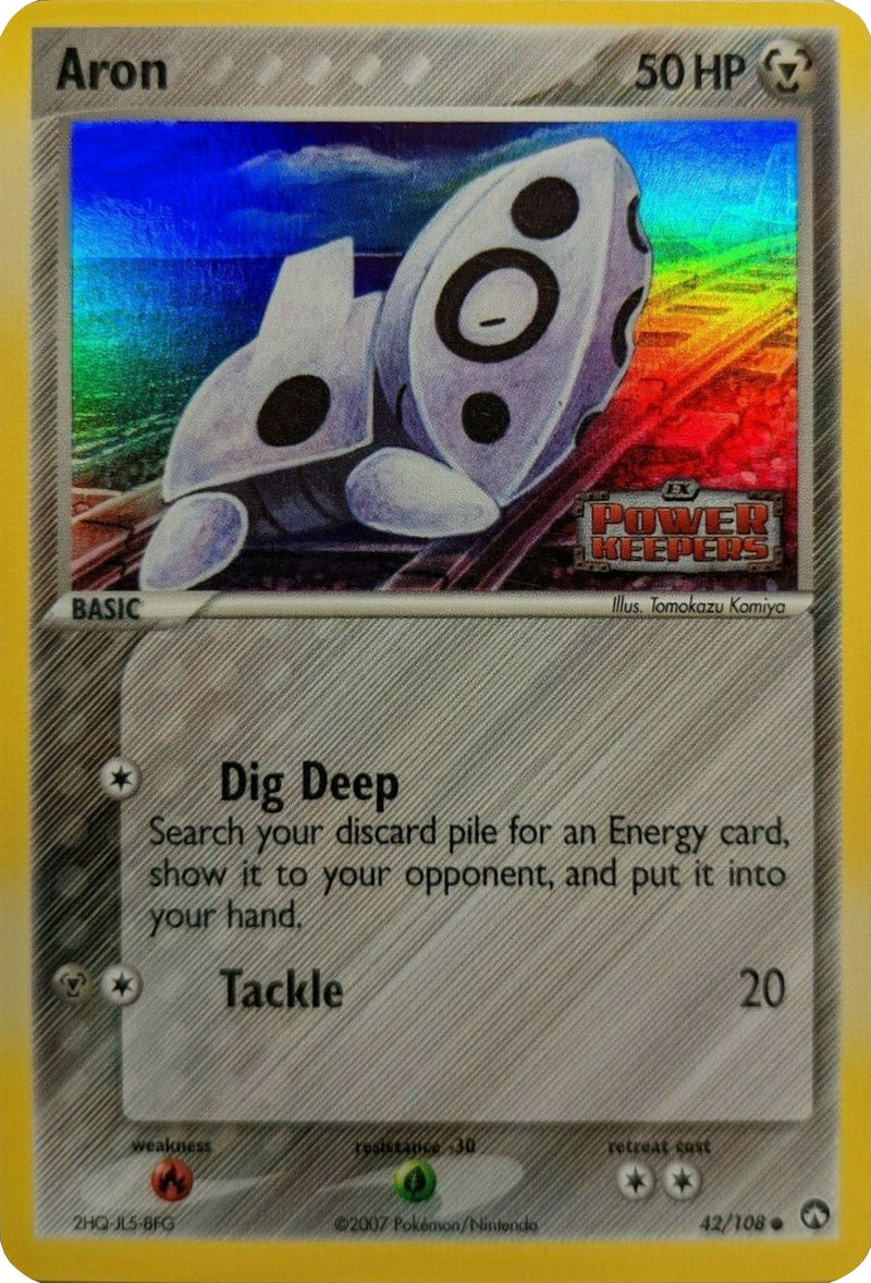 Aron 42/108 - Power Keepers Reverse Holofoil