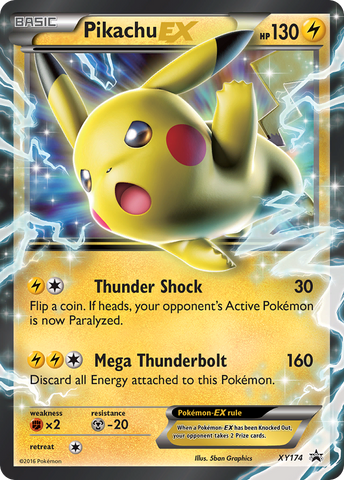 Pikachu EX - XY174 XY174/211 - XY Promos Holofoil