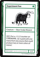 Experiment Five (No PW Symbol) (CMB1-) - Mystery Booster Playtest Cards 2021