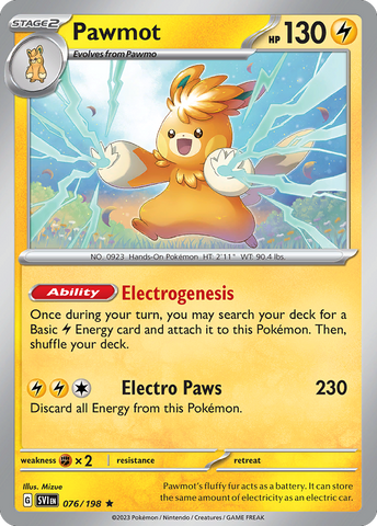 Pawmot - 076/198 (Line Holo) 76 - Miscellaneous Cards & Products Holofoil
