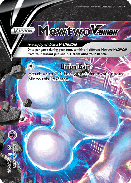 Mewtwo V-UNION - SWSH159/307 - SWSH Sword & Shield Promo Cards Holofoil