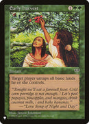 Early Harvest (LIST-) - The List