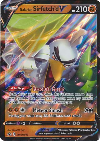 Galarian Sirfetch'd V - SWSH043 - Jumbo Cards Holofoil