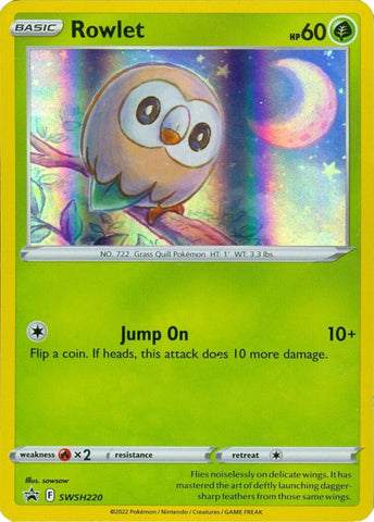 Rowlet - SWSH220 (Cosmos Holo) SWSH220 - Miscellaneous Cards & Products Holofoil