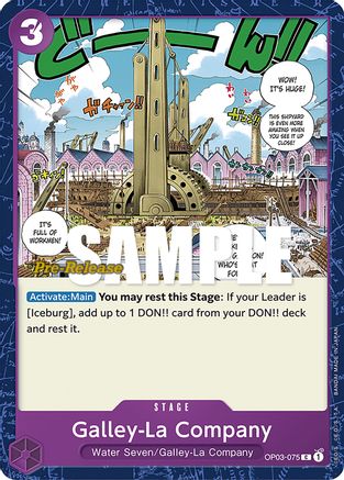 Galley-La Company (OP03-075) - Pillars of Strength Pre-Release Cards