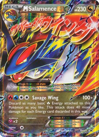 M Salamence EX - XY171 - Jumbo Cards Holofoil