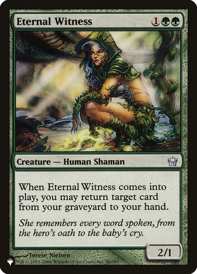 Eternal Witness (5DN) (LIST-86/165) - The List