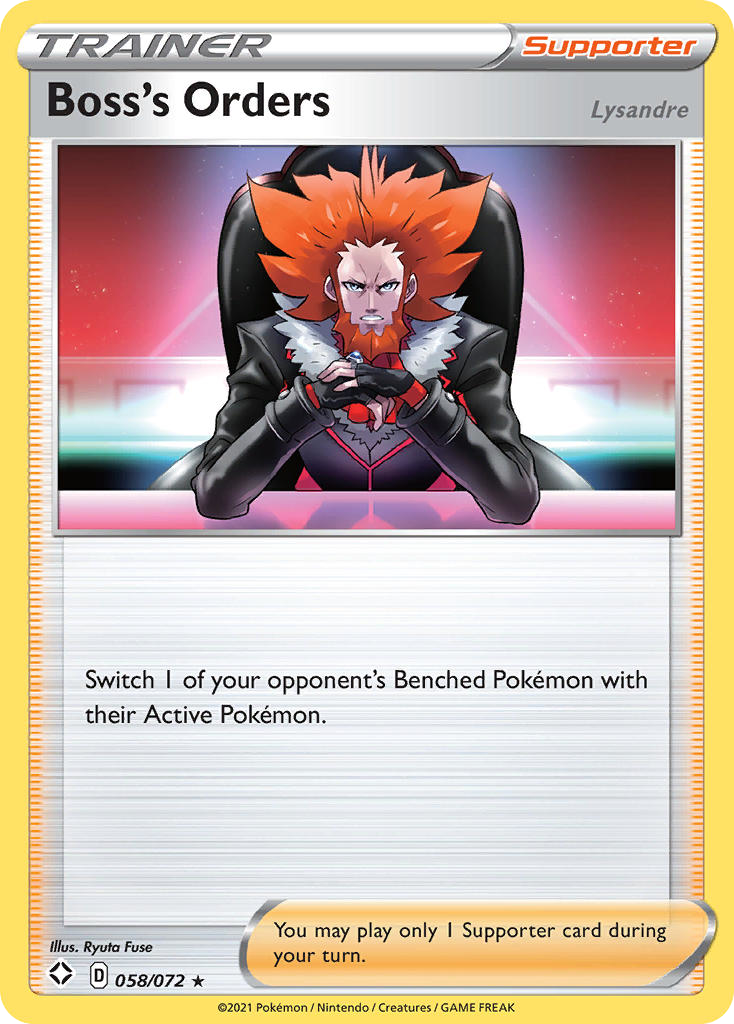 Boss's Orders - 058/072 58 - Deck Exclusives Holofoil