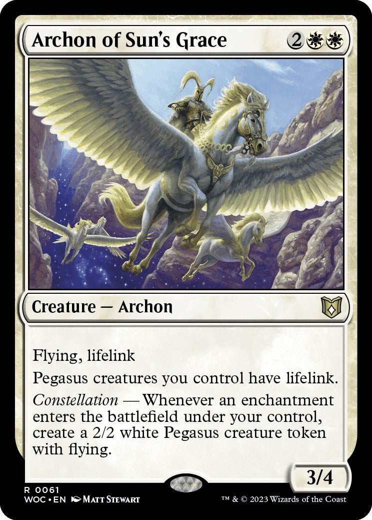 Archon of Sun's Grace (WOC-061) - Wilds of Eldraine Commander