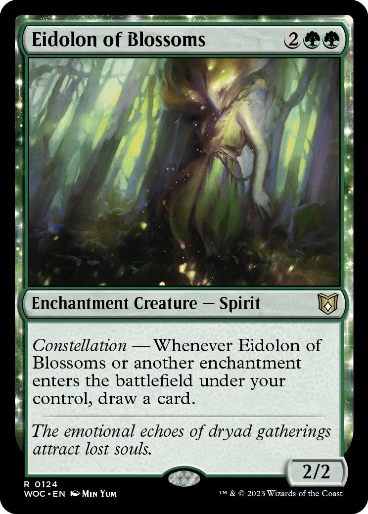 Eidolon of Blossoms (WOC-124) - Wilds of Eldraine Commander: (enchantment)