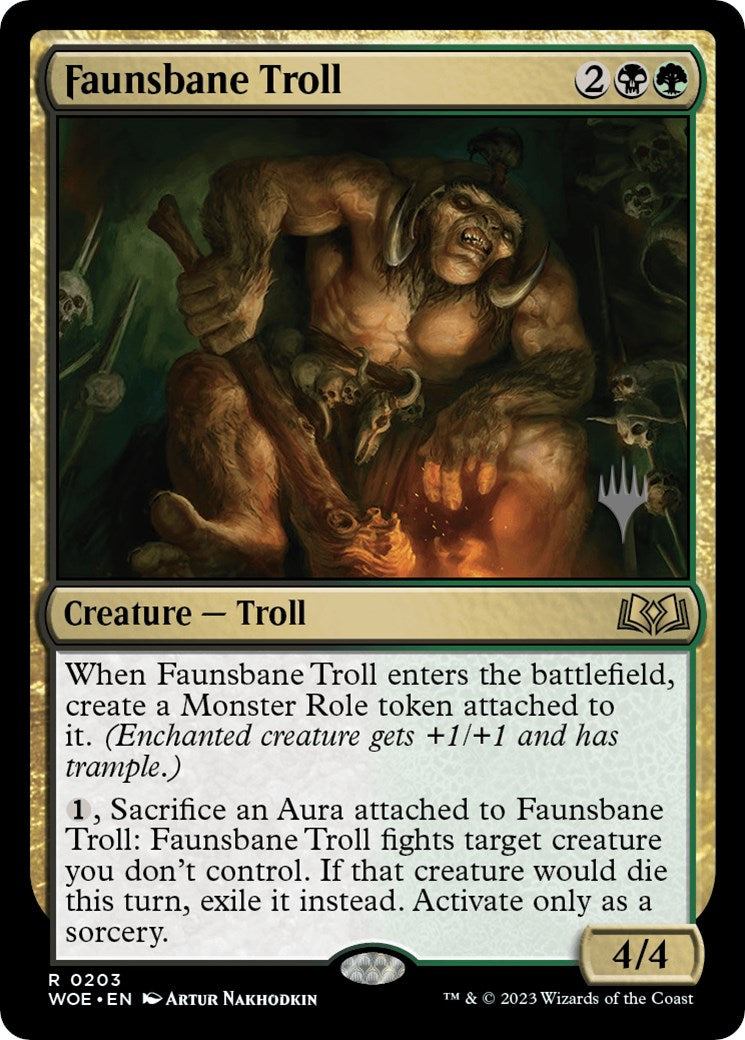 Faunsbane Troll (PPWOE-203) - Wilds of Eldraine Promos