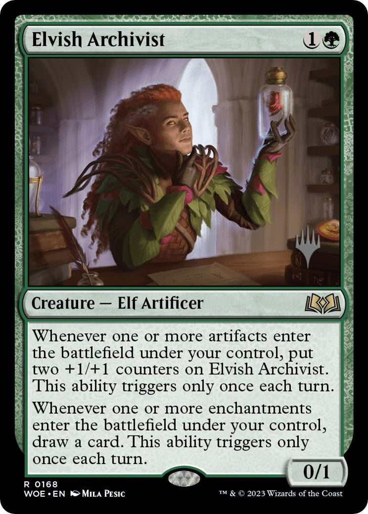 Elvish Archivist (PPWOE-168) - Wilds of Eldraine Promos
