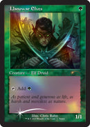Llanowar Elves (Retro Frame) (MEDIA-001) - Dominaria United Promos Foil