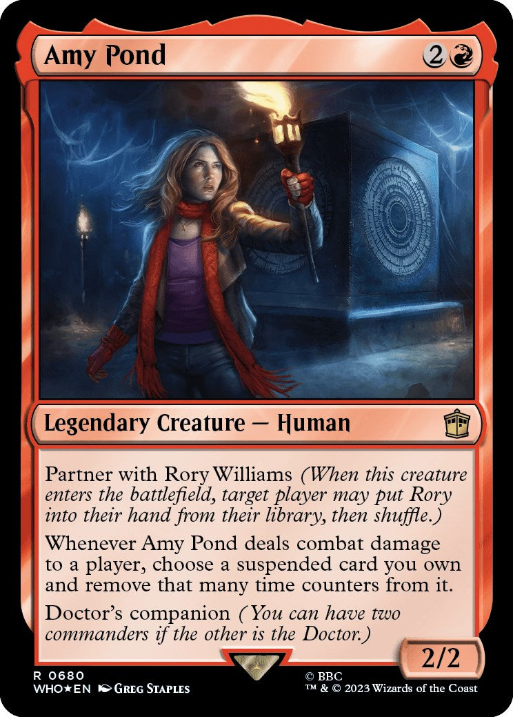 Amy Pond (Surge Foil) (WHO-680) - Doctor Who Foil