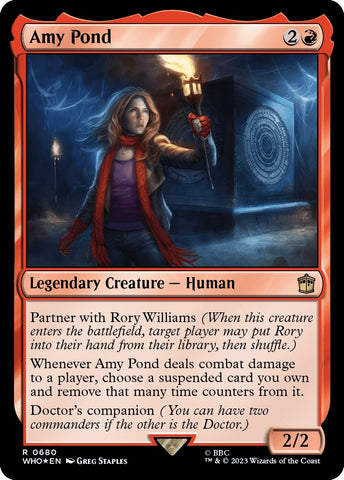 Amy Pond (Surge Foil) (WHO-680) - Doctor Who Foil