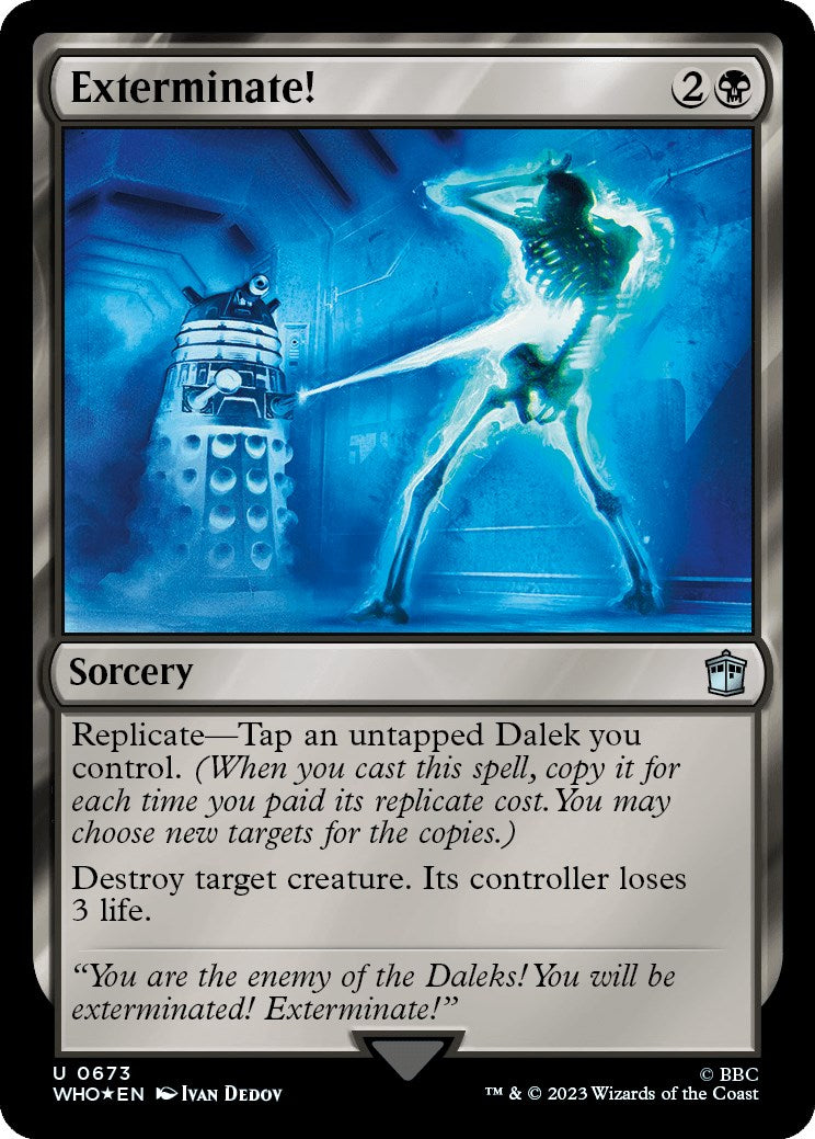 Exterminate! (Surge Foil) (WHO-673) - Doctor Who Foil