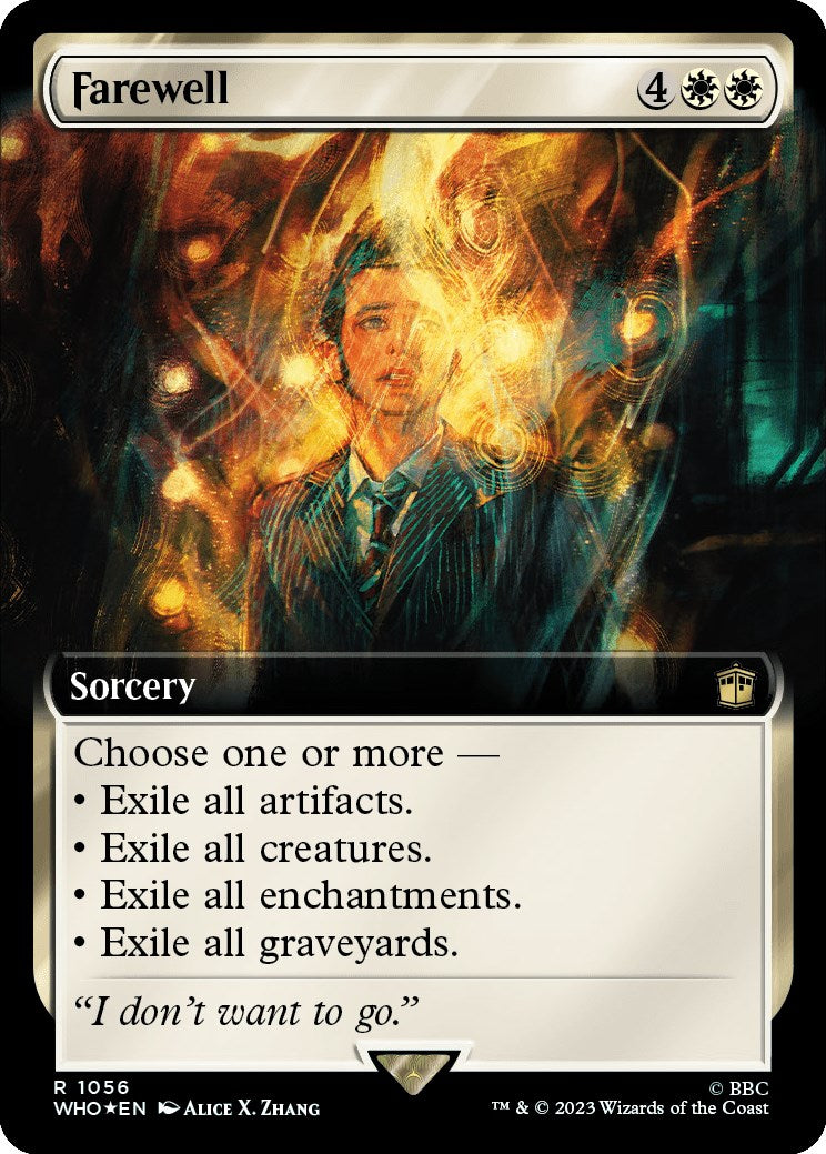 Farewell (Extended Art) (Surge Foil) (WHO-1056) - Doctor Who: (Extended Art) Foil