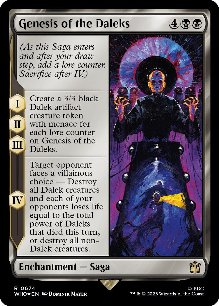 Genesis of the Daleks (Surge Foil) (WHO-674) - Doctor Who Foil