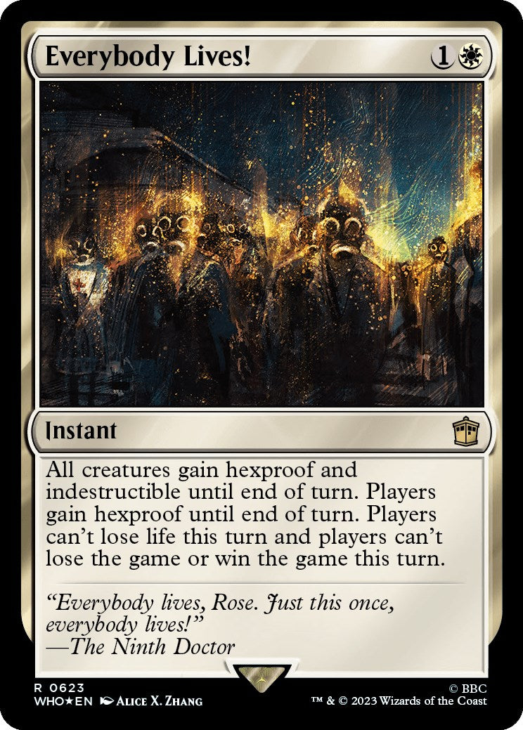 Everybody Lives! (Surge Foil) (WHO-623) - Doctor Who Foil