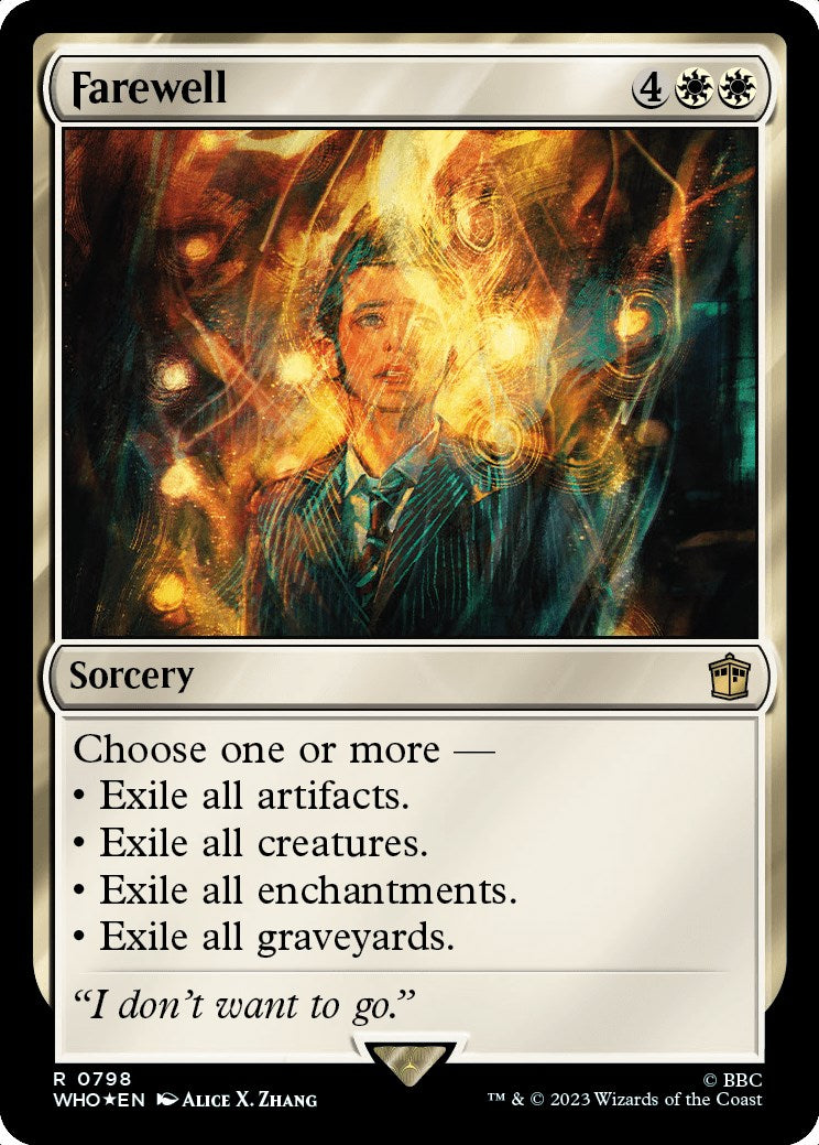 Farewell (Surge Foil) (WHO-798) - Doctor Who Foil