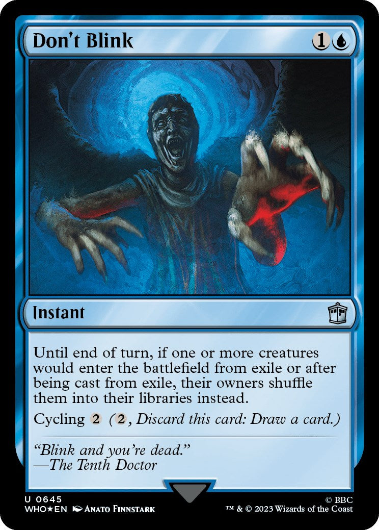 Don't Blink (Surge Foil) (WHO-645) - Doctor Who Foil