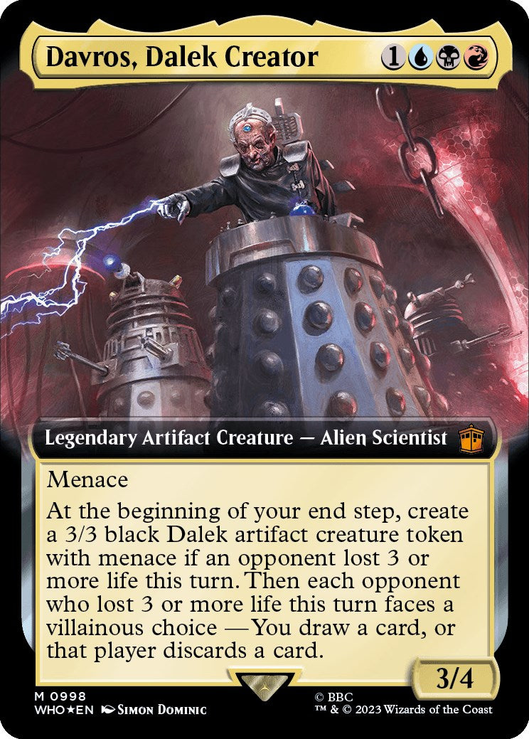 Davros, Dalek Creator (Extended Art) (Surge Foil) (WHO-998) - Doctor Who: (Extended Art) Foil
