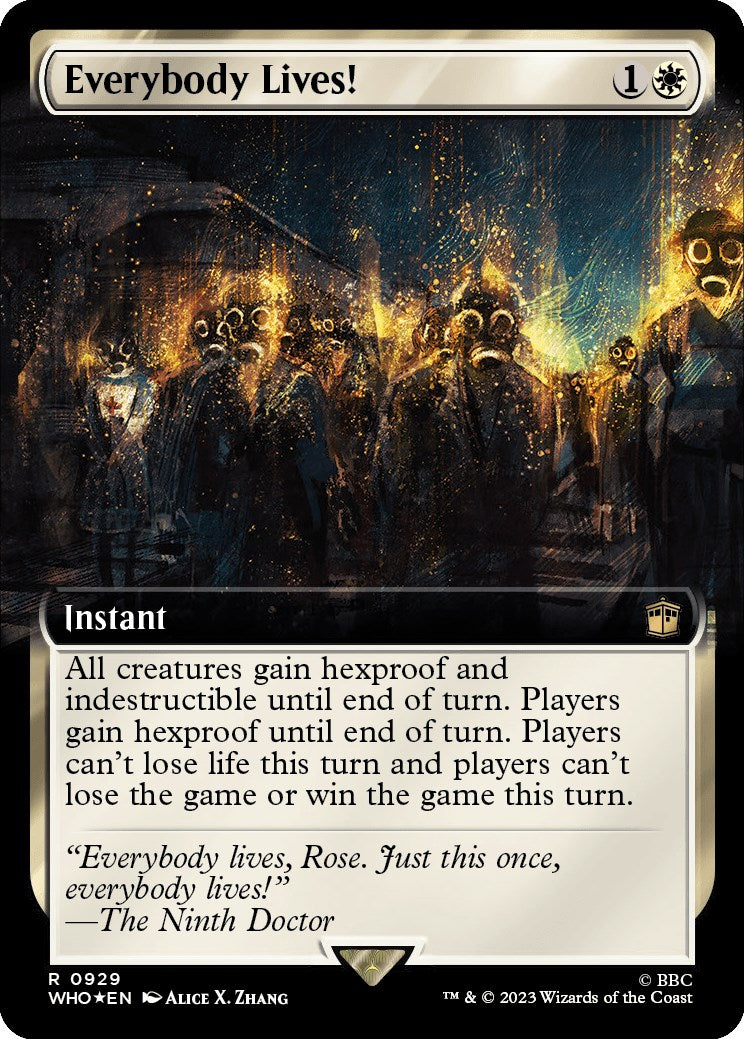 Everybody Lives! (Extended Art) (Surge Foil) (WHO-929) - Doctor Who: (Extended Art) Foil