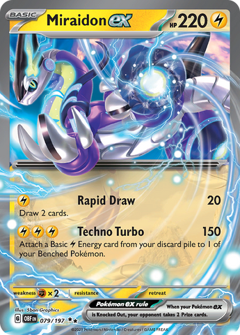 Miraidon ex 79 - SV03 Obsidian Flames Holofoil